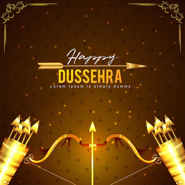 Happy dussehra oder vijaya dashami feier hintergrund