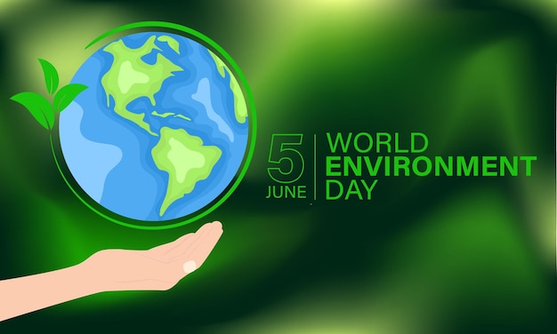 Happy Earth Day Earth Day Konzept Cartoon Flat Style Illustration Hände halten Globus Erde
