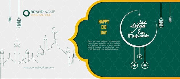 Happy eid day social media cover-design-vorlage