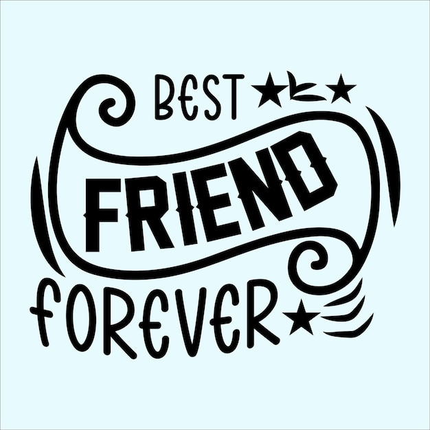 Happy friendship day t-shirt svg typografie t-shirt premium-vektor