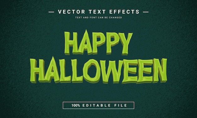 Happy Halloween 3D-Texteffekt