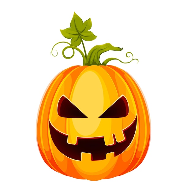 Happy Halloween Lustige Jack O Lantern mit gruseligem Gesicht