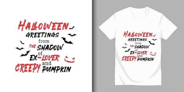 Happy halloween und t-shirt design