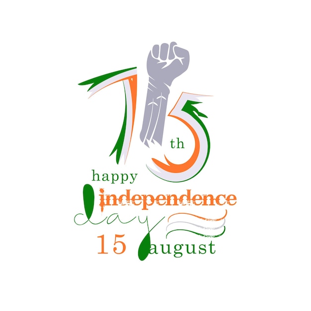 Vektor happy independence day india design happy victory day design
