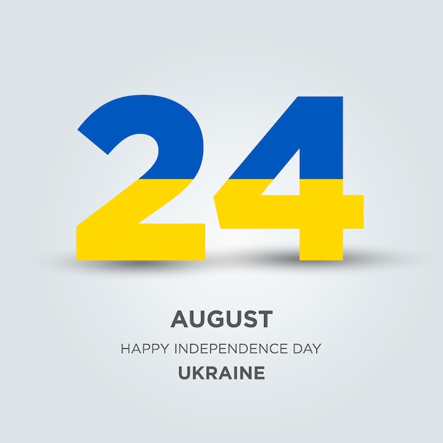 Happy Independence Day Ukraine Design Nummer 24 aus der Ukraine-Flagge