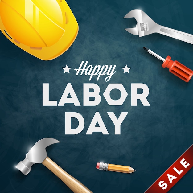 Happy labor day banner. 1. mai. designvorlage. vektorillustration