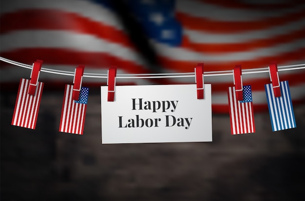 Happy Labor Day-Banner. Designvorlage. Vektor-illustration