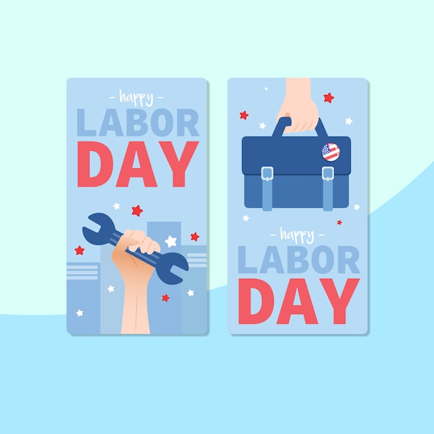 Happy labor day banner gesetzt