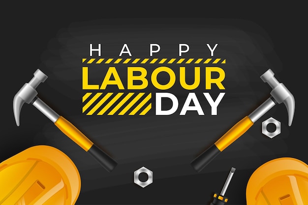 Happy labor day banner.