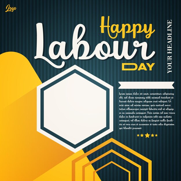 Happy labor day post-text editierbar