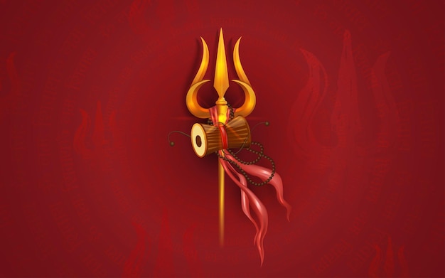 Happy maha shivratri festival vektor-hintergrund-design-vorlage