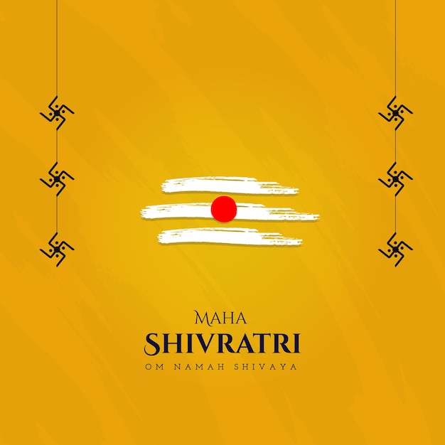 Happy maha shivratri hindu festival post in den sozialen medien