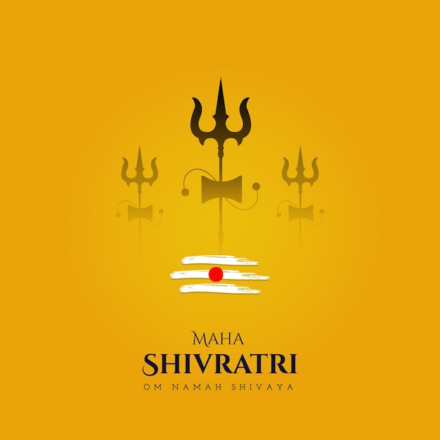 Happy Maha Shivratri Hindu Festival Post in den sozialen Medien