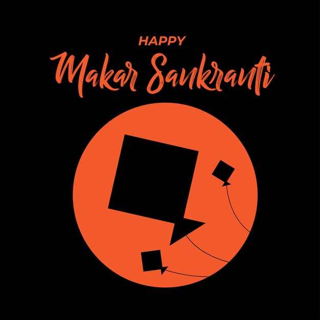 Vektor happy makar sankranti-festival im vektor