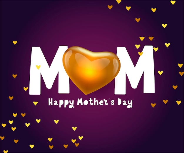 Happy mother's day mom kalligrafie-grußkarte banner hintergrund