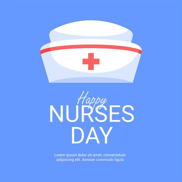 Happy nurses day poster vorlage