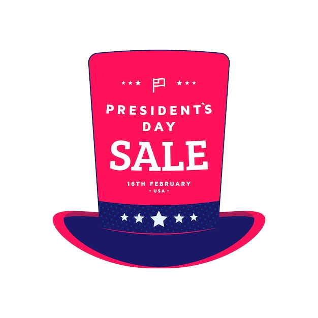 Happy presidents day etikettendesign