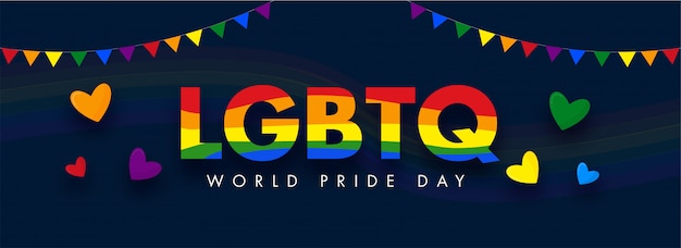 Happy pride day-konzept für die lgbtq-community.