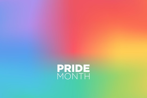 Happy Pride Month 2022 Rainbow Background Modern Style Template LGBT Pride Day