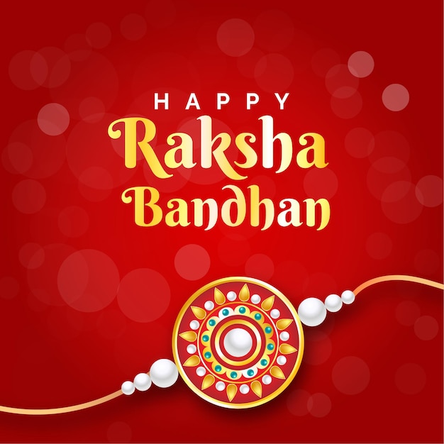 Vektor happy raksha bandhan social-media-beitragsvorlage