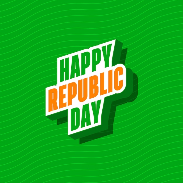 Happy republic day india-logo-design-vorlage