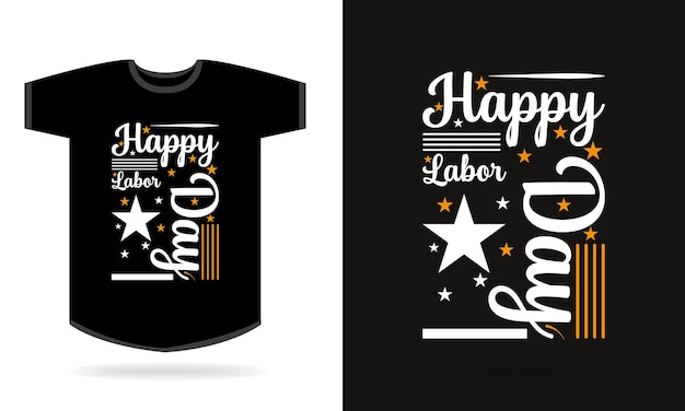 Happy Tag der Arbeit T-Shirt-Design-Vorlage