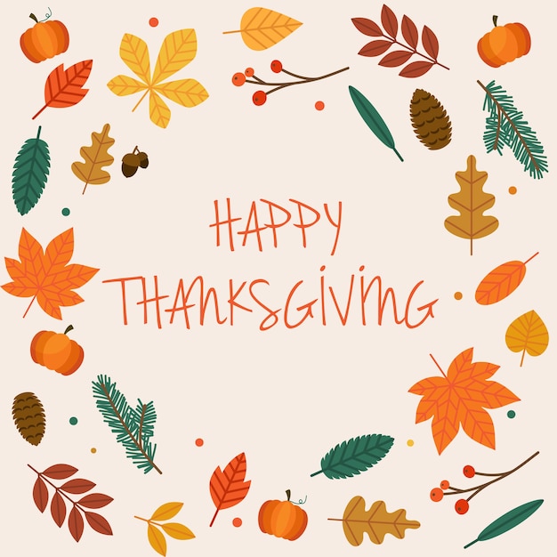 Happy Thanksgiving Day Illustration
