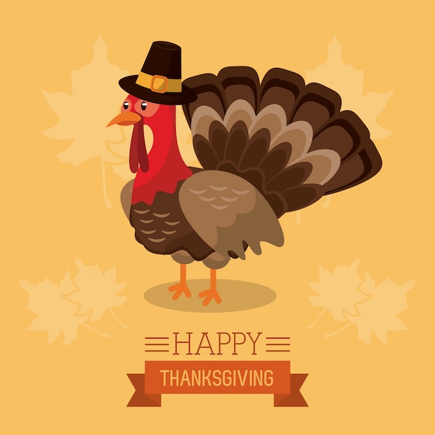 Happy thanksgiving-karte