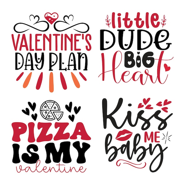 Vektor happy valentine's day t-shirt und svg-design valentine svg-design vektor-eps-datei