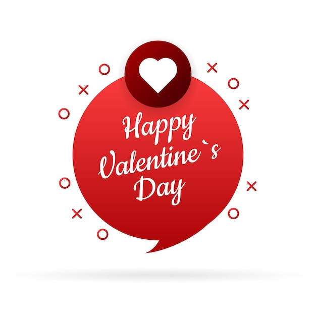 Happy valentines in 3d-stil herz liebe vektor hintergrund textfeld happy valentines