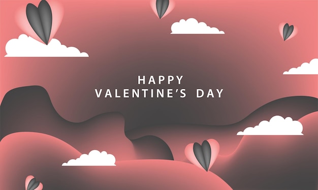 Happy valentinstag muster illustration hintergrund februar party tapete banner vorlage flyer