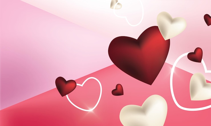 Vektor happy valentinstag muster illustration hintergrund februar party tapete banner vorlage flyer