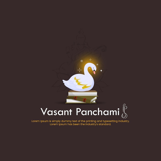 Vektor happy vasant panchami background.vector illustration.creative anzeigen