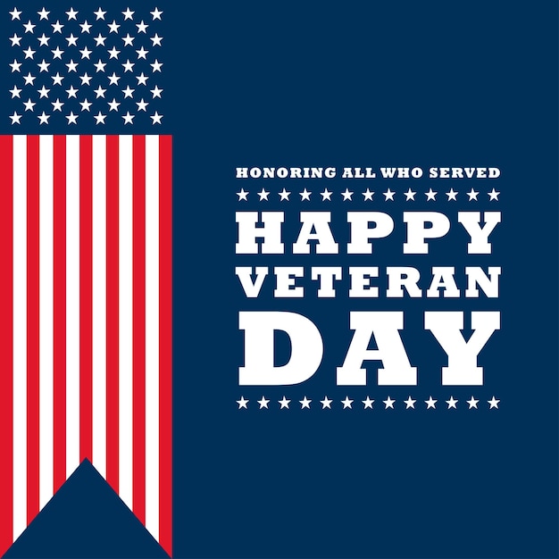 Happy veteran day template-design