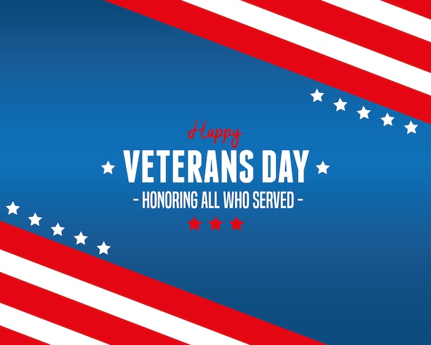 Happy veterans day - ehrung aller, die gedient haben