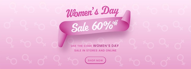 Happy women's day banner