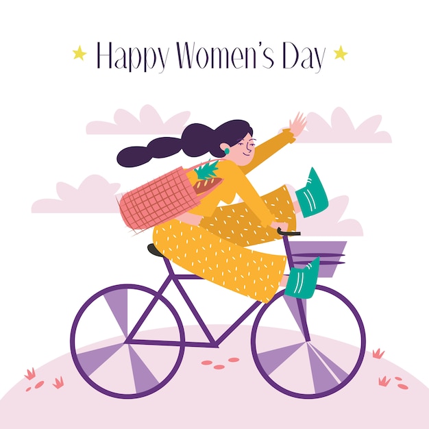 Happy women's day bike