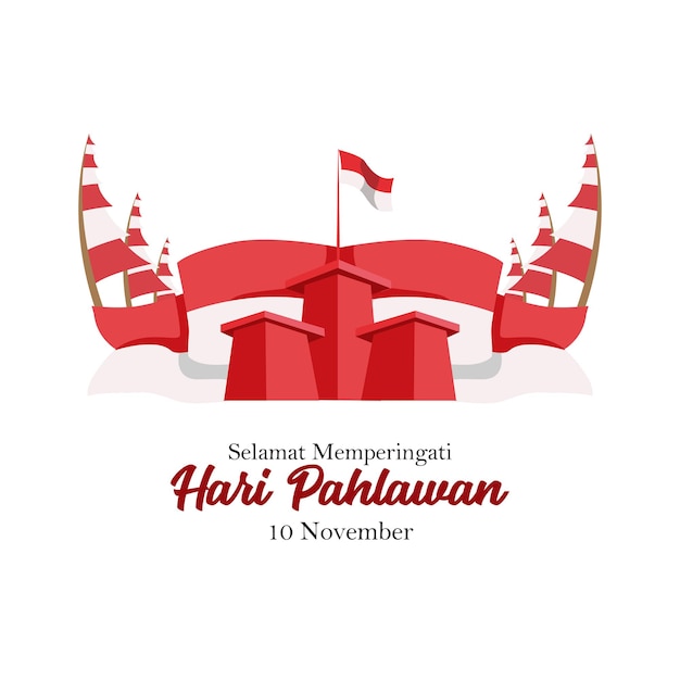 Hari pahlawan nasional bedeutet tag des nationalhelden in indonesien