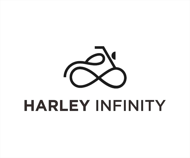 Harley Infinity-Logo oder Motorrad-Symbol