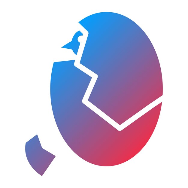 Hatching chick-icon-vektorbild kann für den karneval verwendet werden