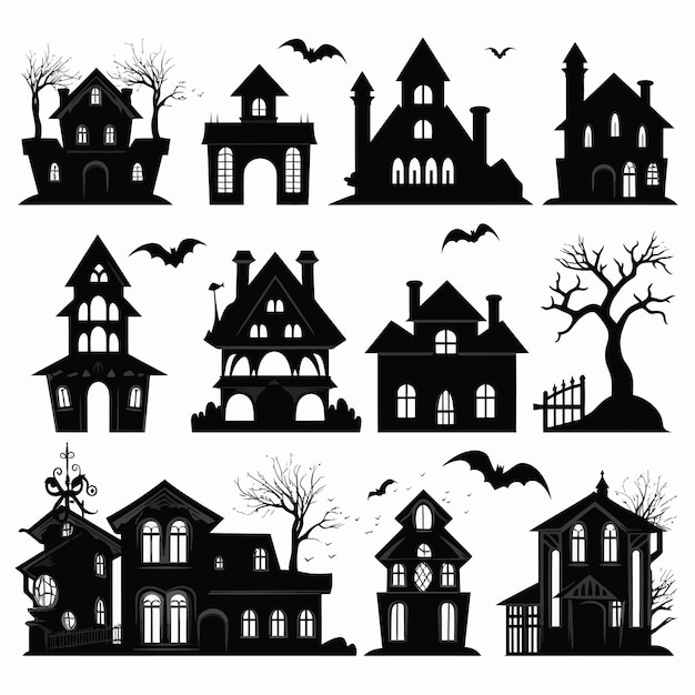 Haunted house-illustration