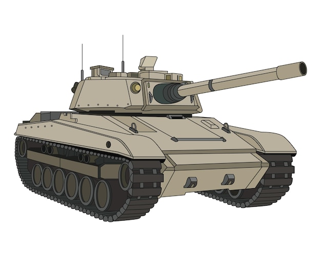 Vektor hauptkampfpanzer malvorlage sand tarnfarbe gepanzertes kampffahrzeug spezielles militär