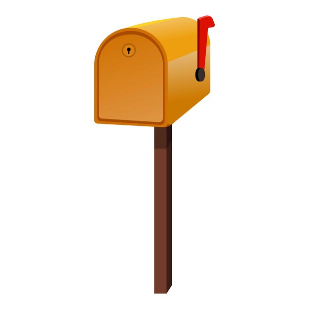 Haus-briefkasten-symbol cartoon-vektor postmann postpaket