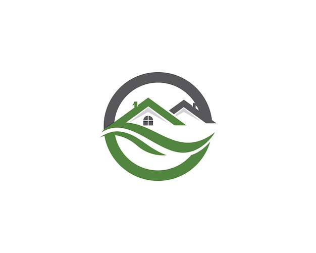 Haus gebäude logo und symbole icons vorlage