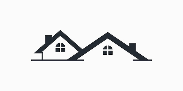 Haus-logo-design mit modernem premium-vektor