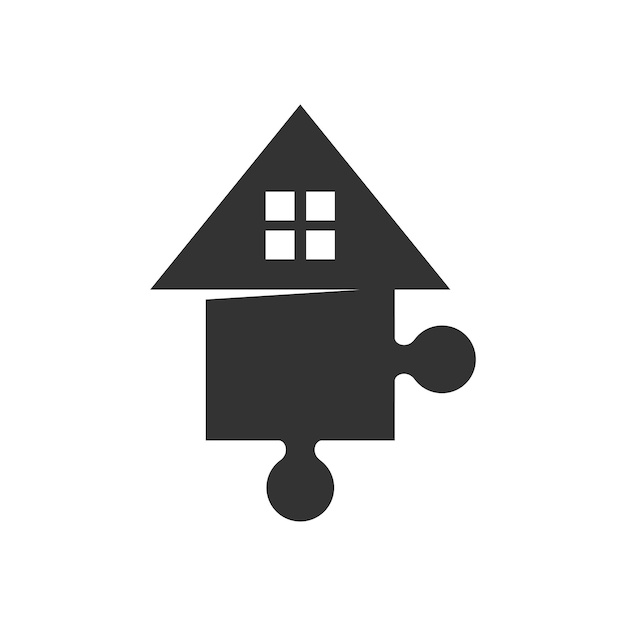 Haus-Logo-Vorlage, Symbol-Illustration, Markenidentität, isolierte und flache Illustration, Vektorgrafik
