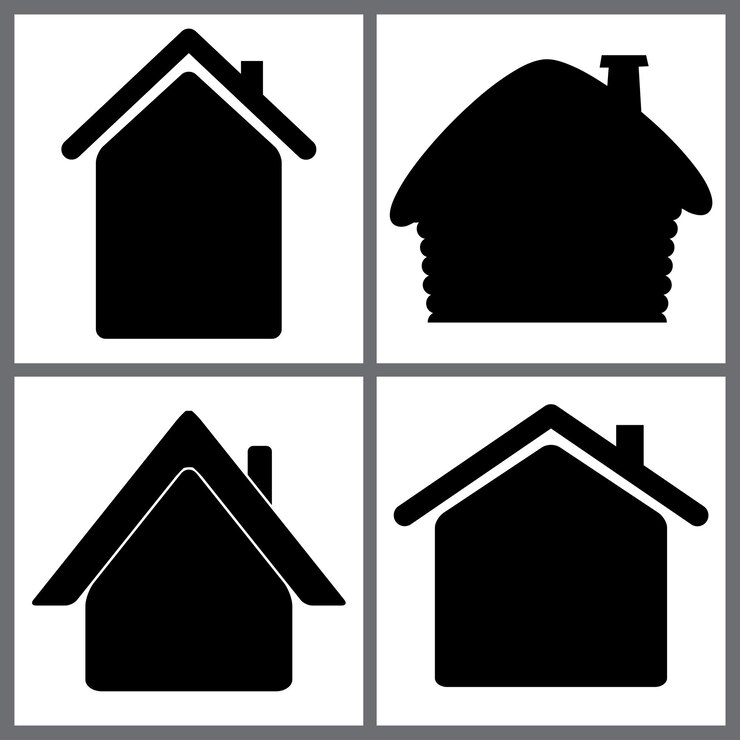Vektor haus-symbol-satz-vektor-illustrationssymbol für das zuhause