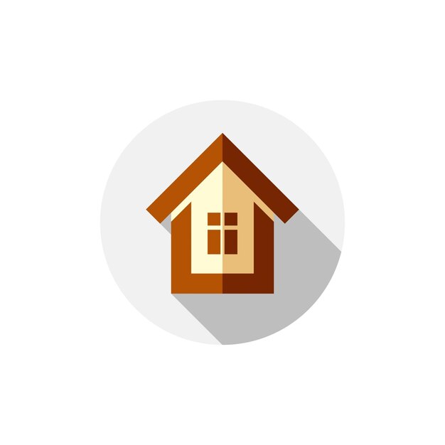 Haus Symbol Vektor Immobilien flaches Symbol
