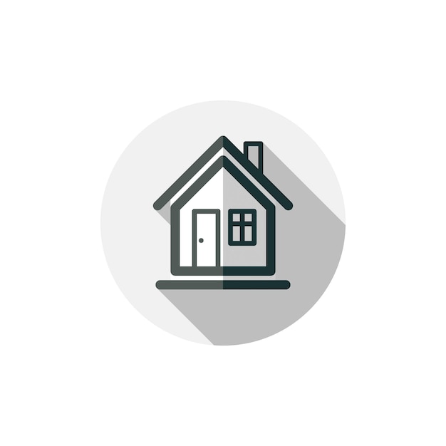 Haus Symbol Vektor Immobilien flaches Symbol