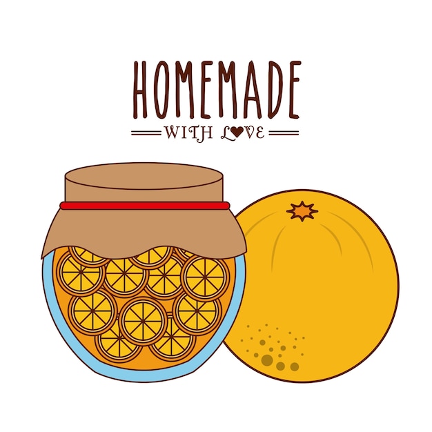 Hausgemachte marmelade design